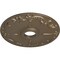 Ekena Millwork Kent Ceiling Medallion (Fits Canopies up to 5"), Hnd-Painted Warm Silver, 18"OD x 3 1/2"ID x 1 1/4"P CM18KEWSS - alternate 3